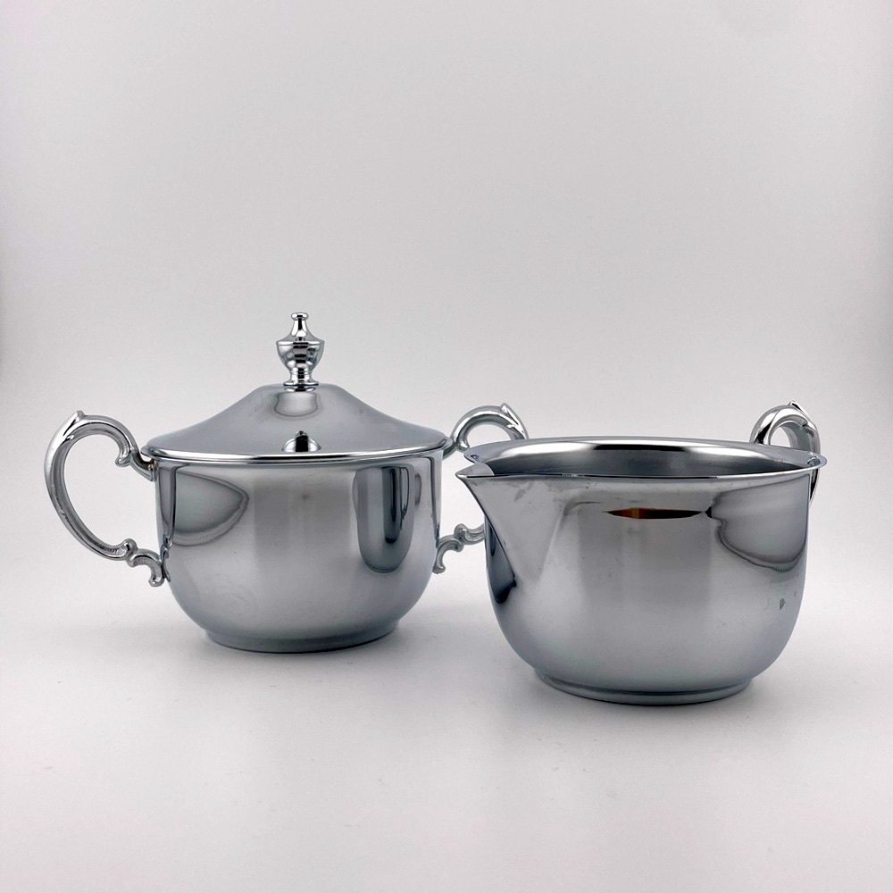 Vintage, Creamer and Two-handled Sugar Bowl with Lid, A Danny Wilson Original